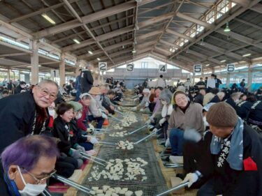 【行事報告】お節会　餅焼きひのきしん